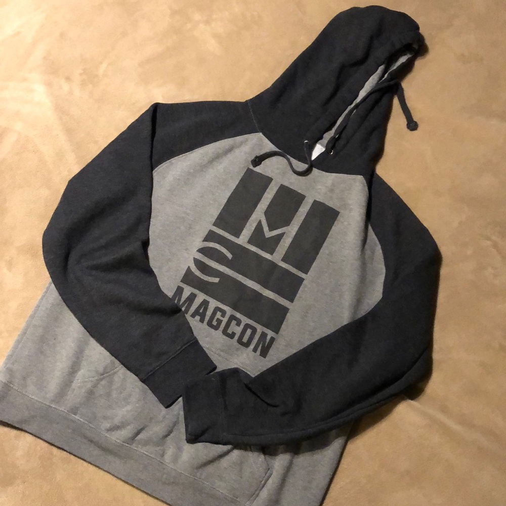 MAGCON hoodie. Charcoal & Heather grey.